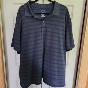 Haggar Men's Blue Polo Shirt